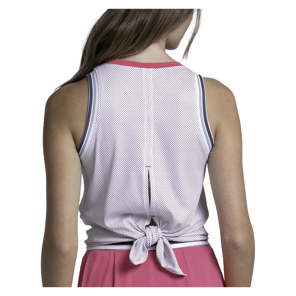 Women's Game Point Tennis Tank White, Lucky In Love, Tennis Express, CX198-09H110-1