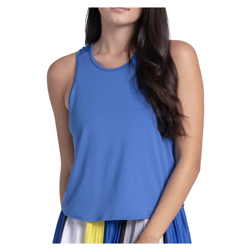 Women's Court Drip Tennis Tank Parisian Blue, Lucky In Love, Parisian Blue, Tennis Express, CX221-434-PARISIAN-BLUE-1