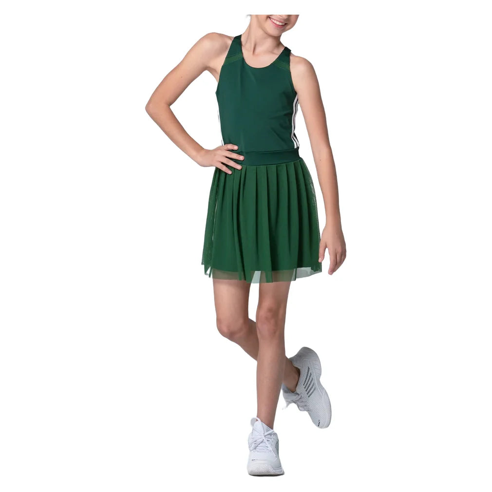 Girls' Level Up Dress Team Green, Lucky In Love, Pickleball Express, D20-300-3