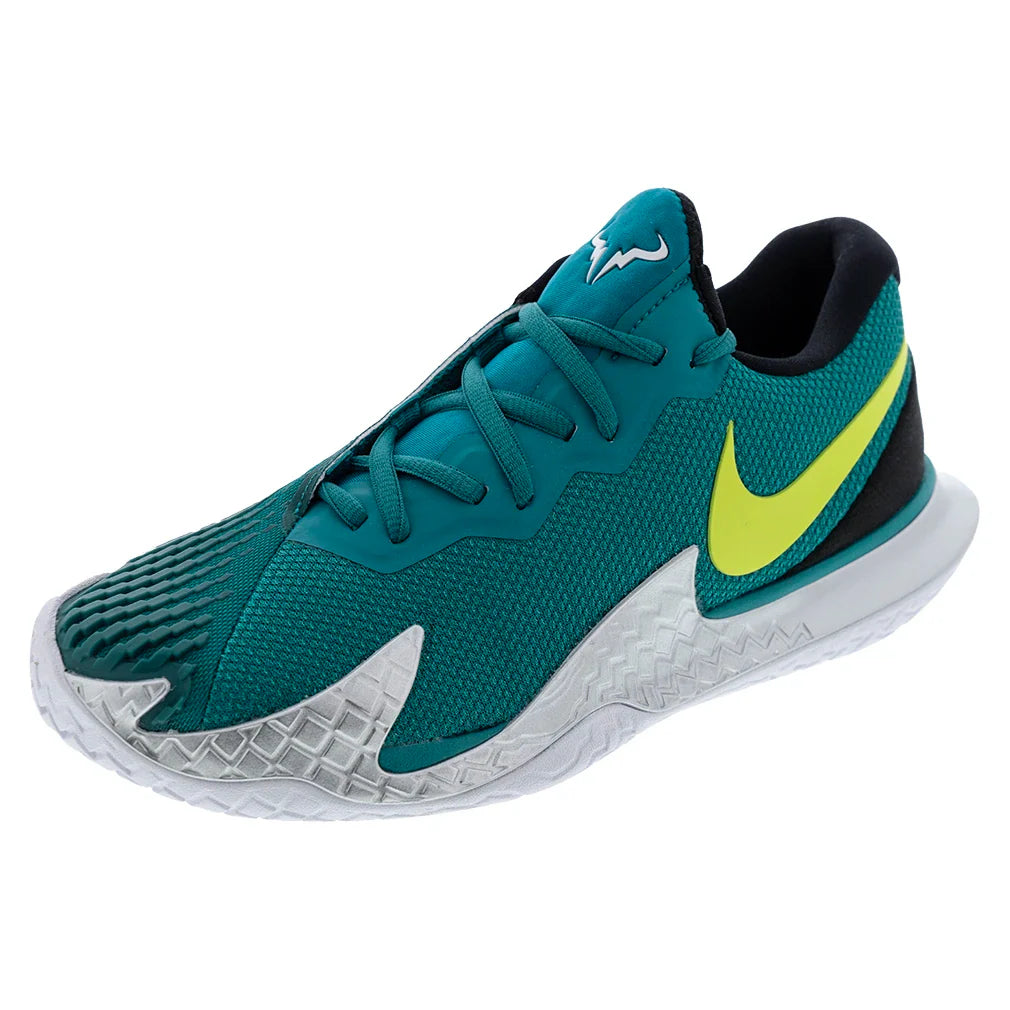 Men's Rafa Zoom Vapor Cage 4 Court Shoes Bright Spruce and Atomic Green