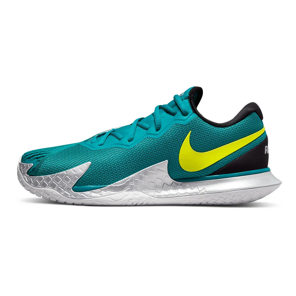 Men's Rafa Zoom Vapor Cage 4 Court Shoes Bright Spruce and Atomic Green
