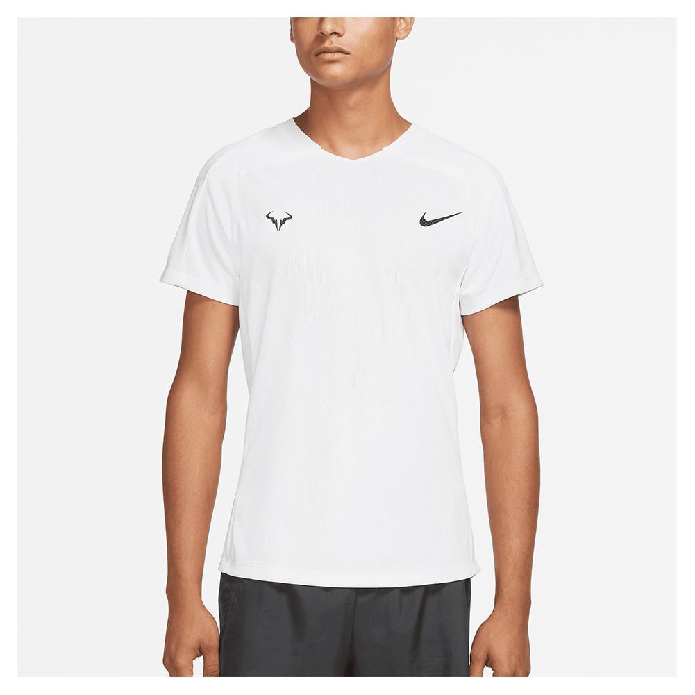 Men's Rafa Court Knit Dri-FIT Advantage Short Sleeve Top White