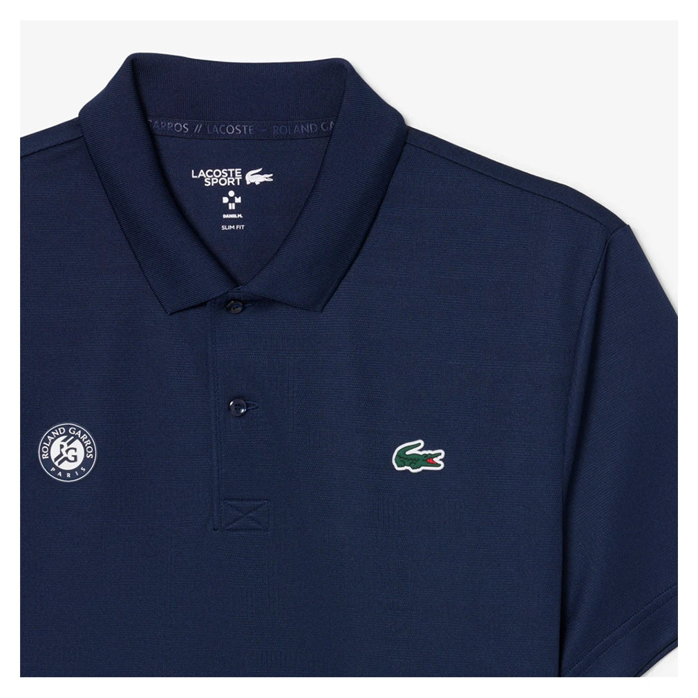 Men's Roland Garros Daniil Medvedev Polo Navy
