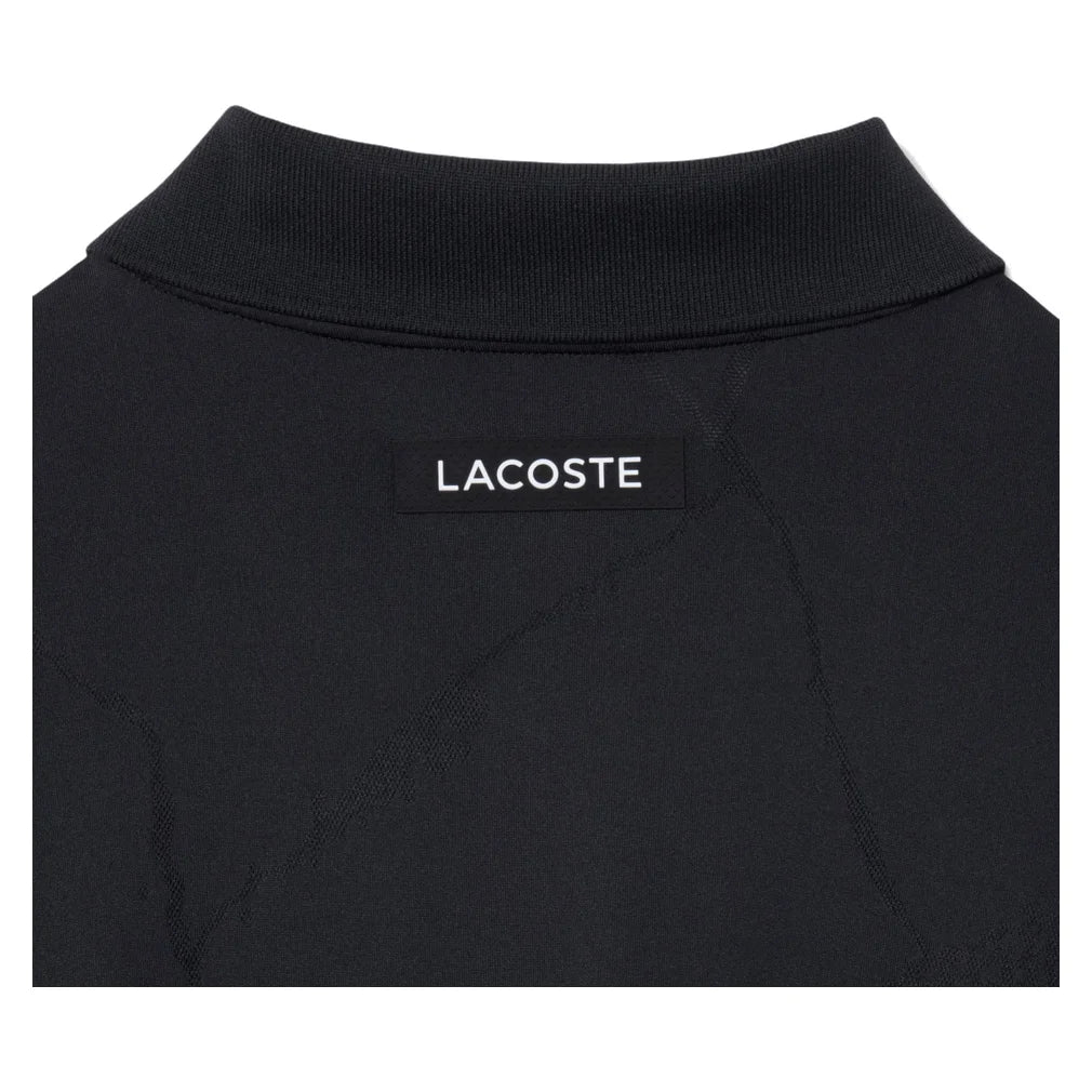 Men's Players Polo Black, Lacoste, Pickleball Express, DH6745-031F26-2