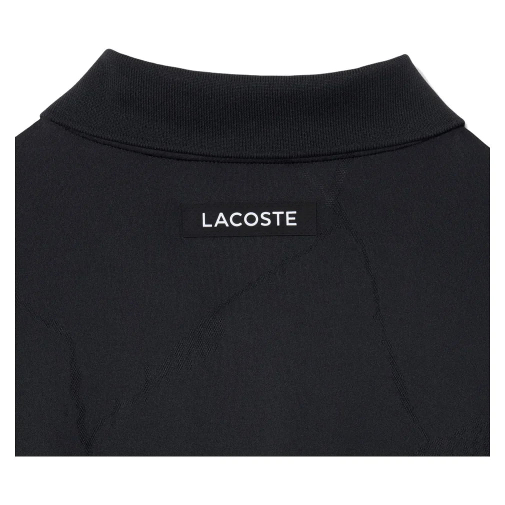 Men's Players Tennis Polo Black, Lacoste, Tennis Express, DH6745-031F26-2