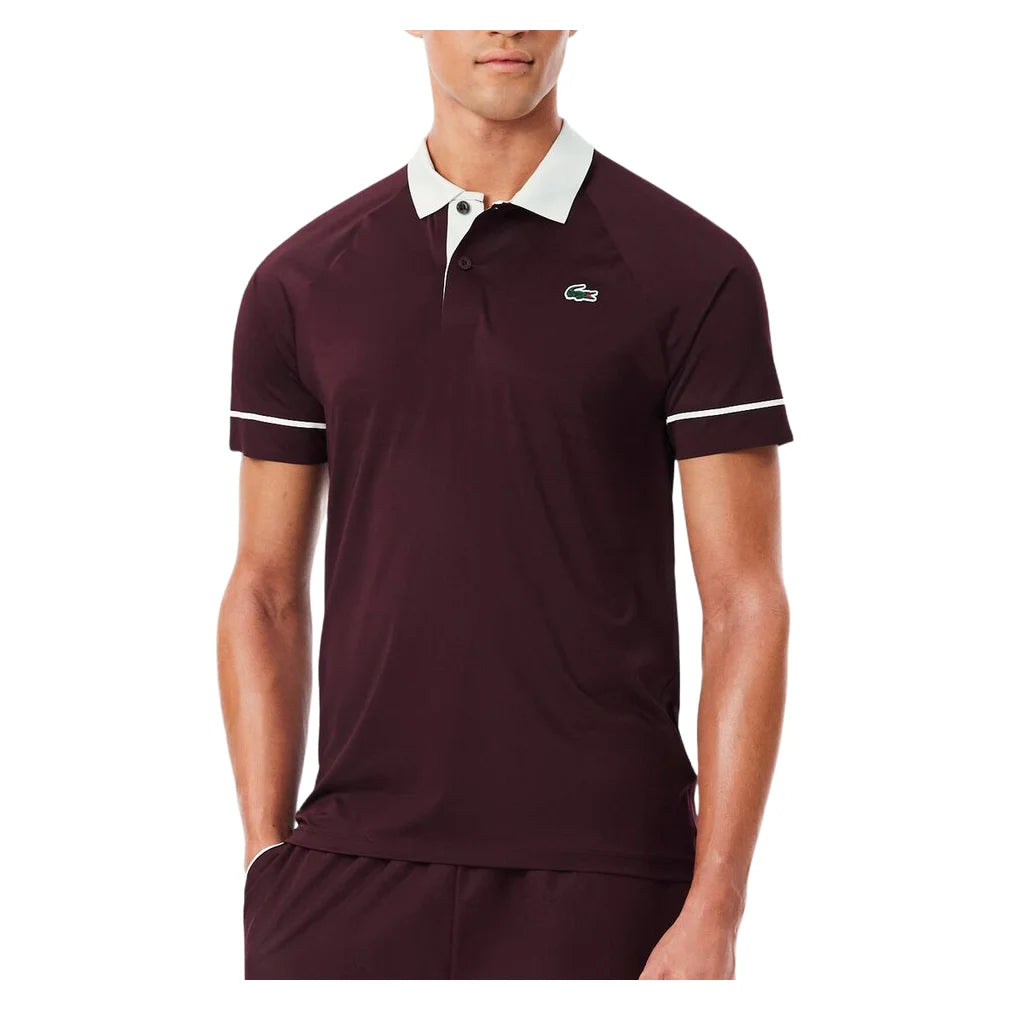 Men's Novak Djokovic Polo, Lacoste, ZB5 Oxalis/Flour, Pickleball Express, DH6809-FF26-ZB5-OXALIS-FLOUR-1