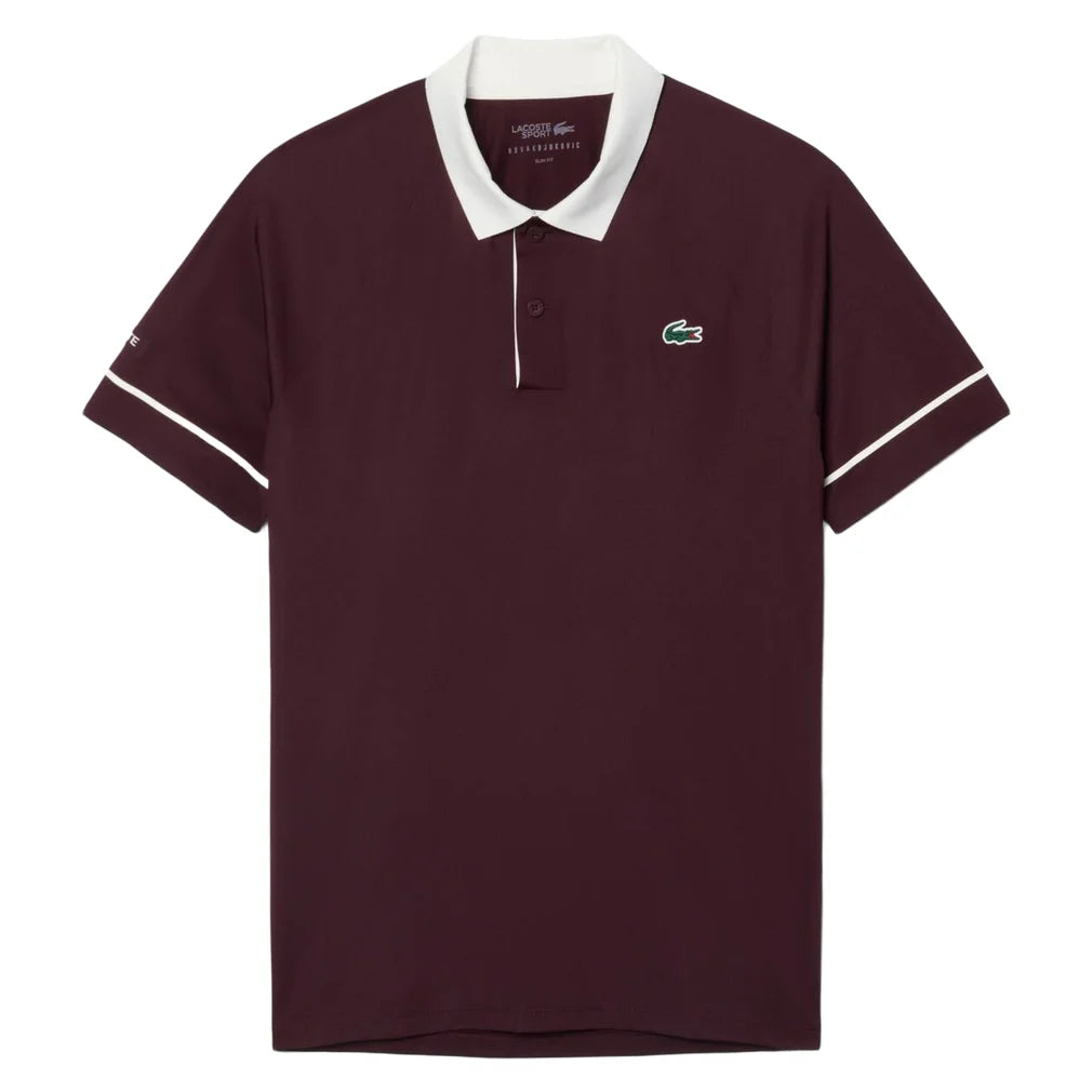 Men's Novak Djokovic Polo, Lacoste, ZB5 Oxalis/Flour, Pickleball Express, DH6809-FF26-ZB5-OXALIS-FLOUR-2