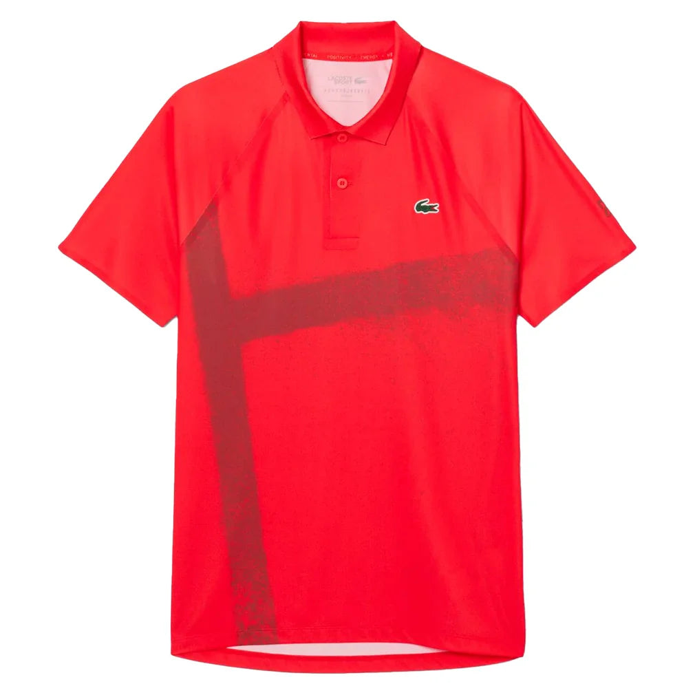 Men's Novak Djokovic Light Stretch On Court Polo Grenandine