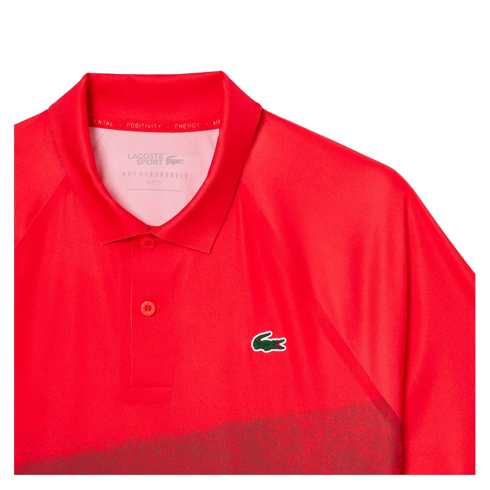 Men's Novak Djokovic Light Stretch On Court Polo Grenandine