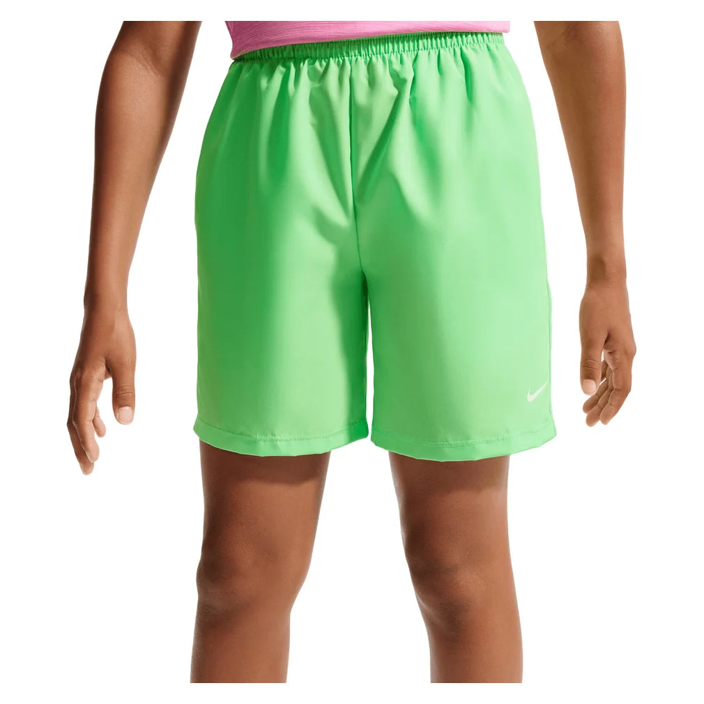 Boys' Dri-Fit Woven Shorts Illusion Green and White, Nike, Illusion Green/White, Pickleball Express, DX5382-336H26-ILLUSION-GREEN-WHITE-1
