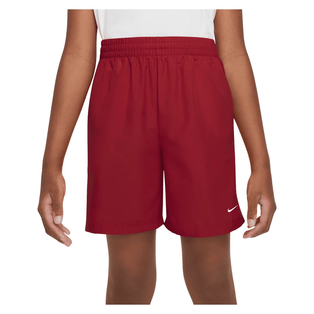 Boys' Dri-Fit Woven Shorts Tough Red and White, Nike, Tough Red/White, Pickleball Express, DX5382-608H26-TOUGH-RED-WHITE-1