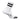 Elite Light Cushion Mini Crew Socks White High Top Stripe