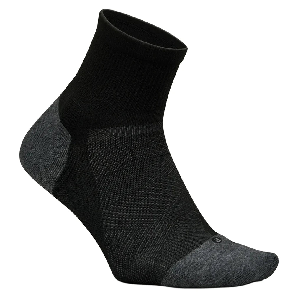 Elite Max Cushion Quarter Socks Black