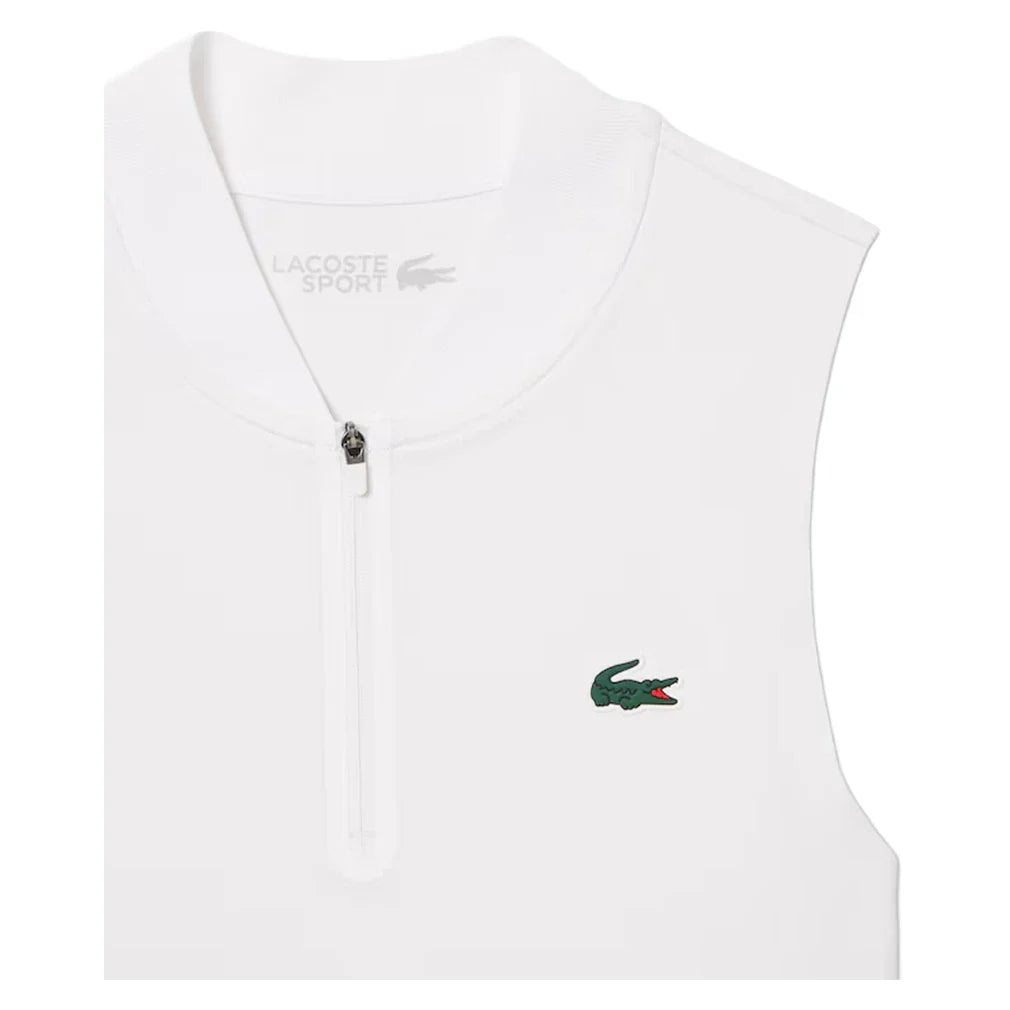Women's Players Tennis Dress White-Apparel-Lacoste-EF0151-001-1-Tennis Express