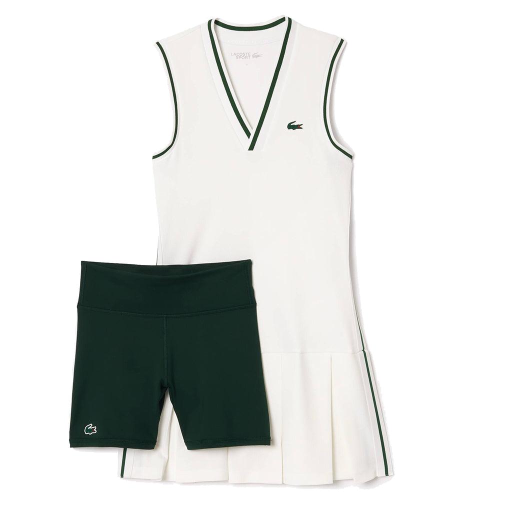 Women's Dress with Removable Pique Shorts White and Sinople