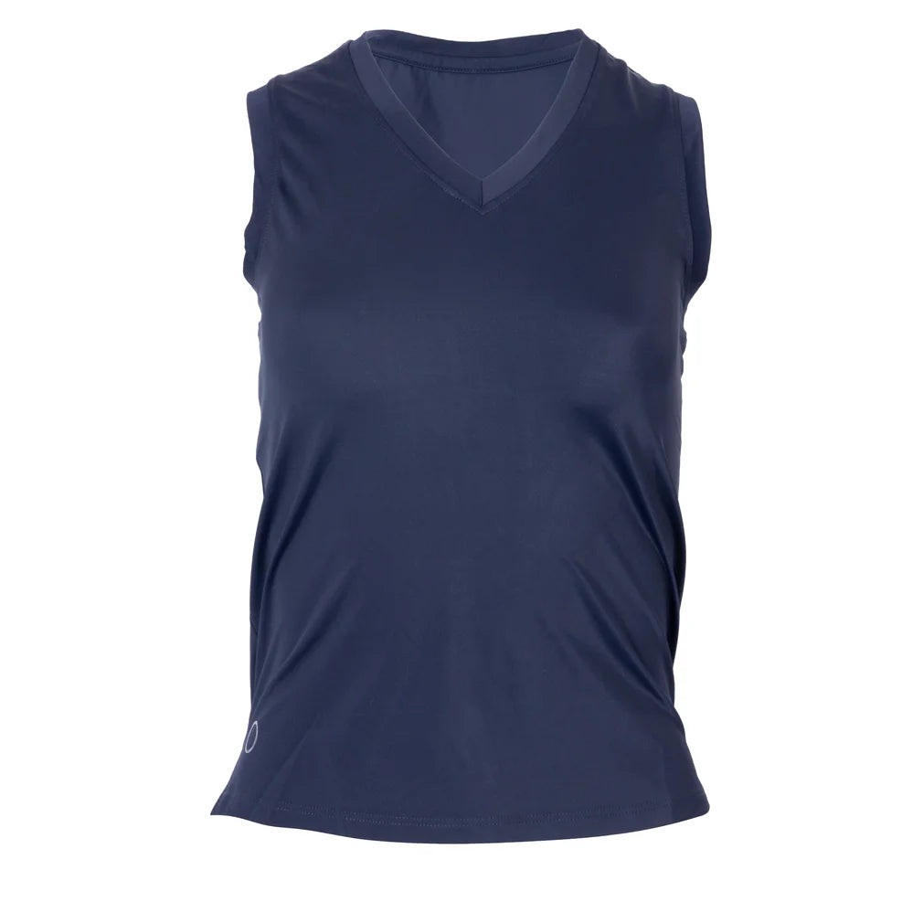Women's Emery Tank, Bubble, Navy, Pickleball Express, EMRY-NF18-B-NAVY-1