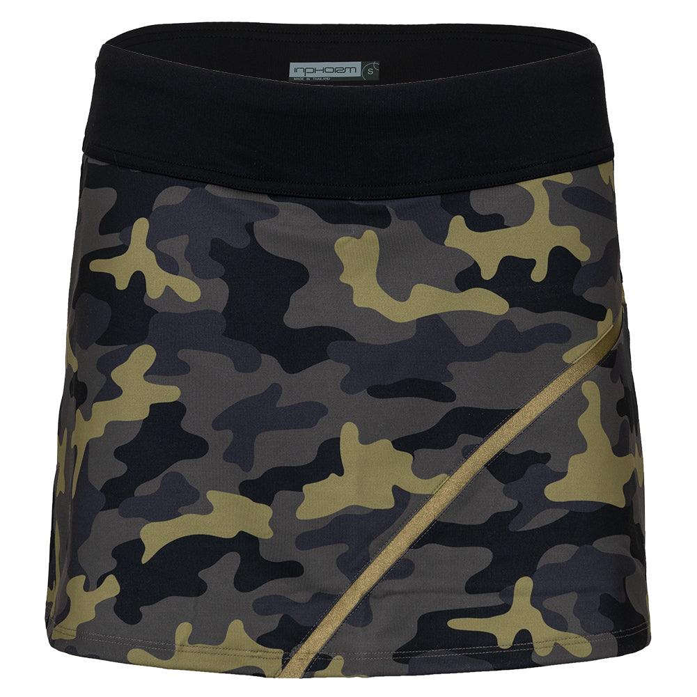 Women's Elise 13.5 Inch Skort Camo and Black