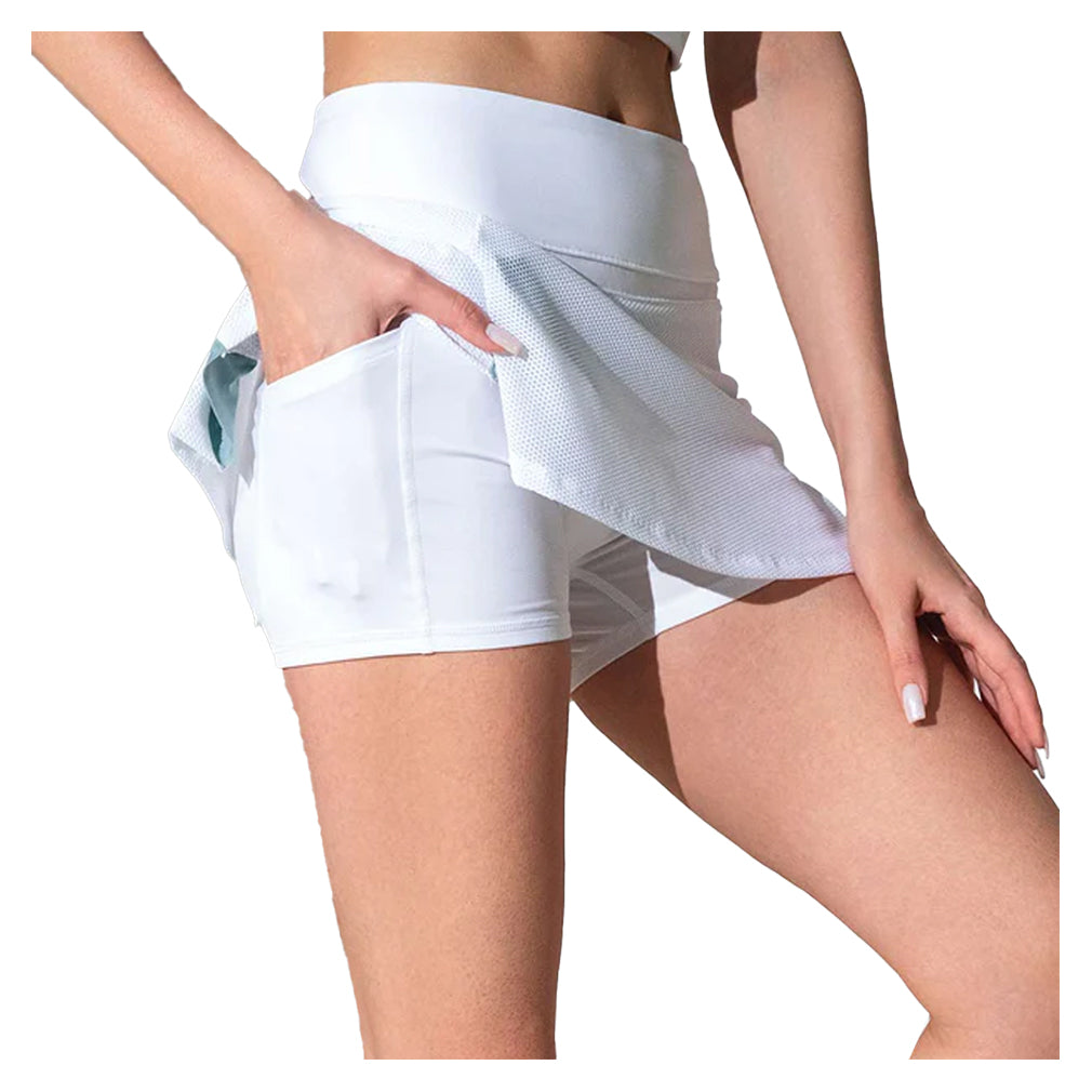 Women's Anna 13.5 Inch Skort White and Veridian