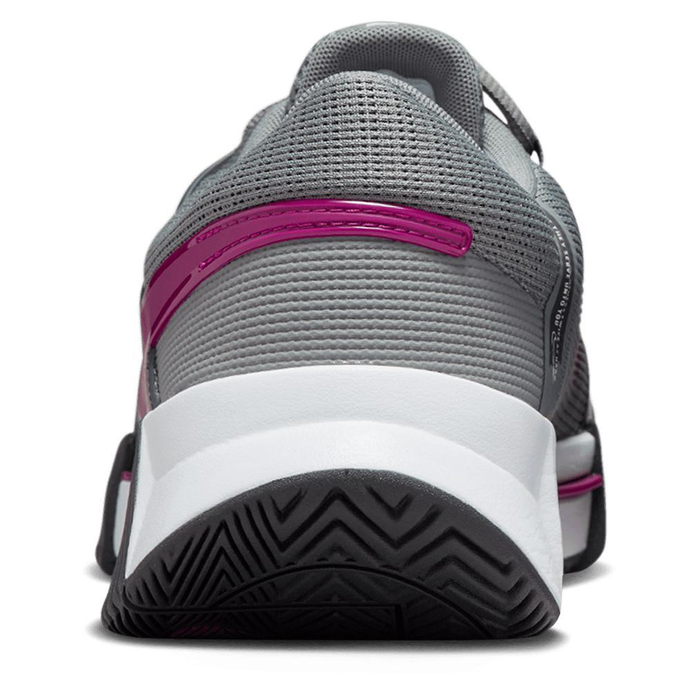 Mens Zoom GP Challenge 1 Court Shoes Smoke Grey and Sangria