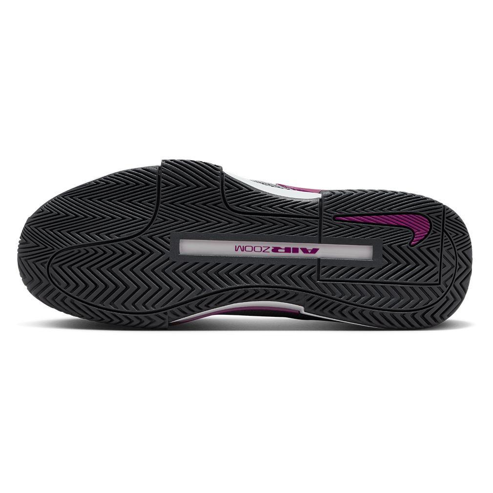 Mens Zoom GP Challenge 1 Court Shoes Smoke Grey and Sangria