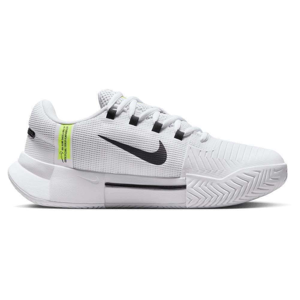 Women's Zoom GP Challenge 1 Court Shoes White and Black