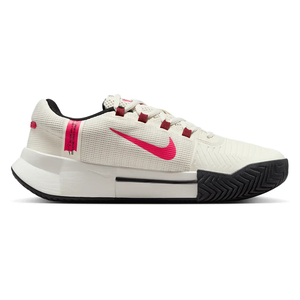 Women's Zoom GP Challenge 1 Court Shoes Pale Ivory and Rush Pink