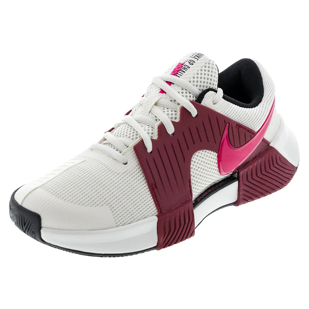 Women's Zoom GP Challenge 1 Court Shoes Pale Ivory and Rush Pink
