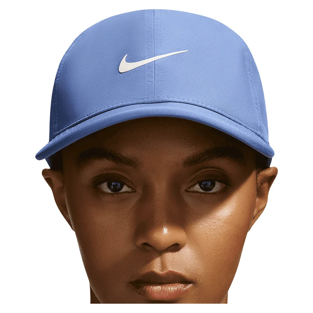 Unisex Dri-FIT Club Unstructured Featherlight Cap Indigo Storm and White