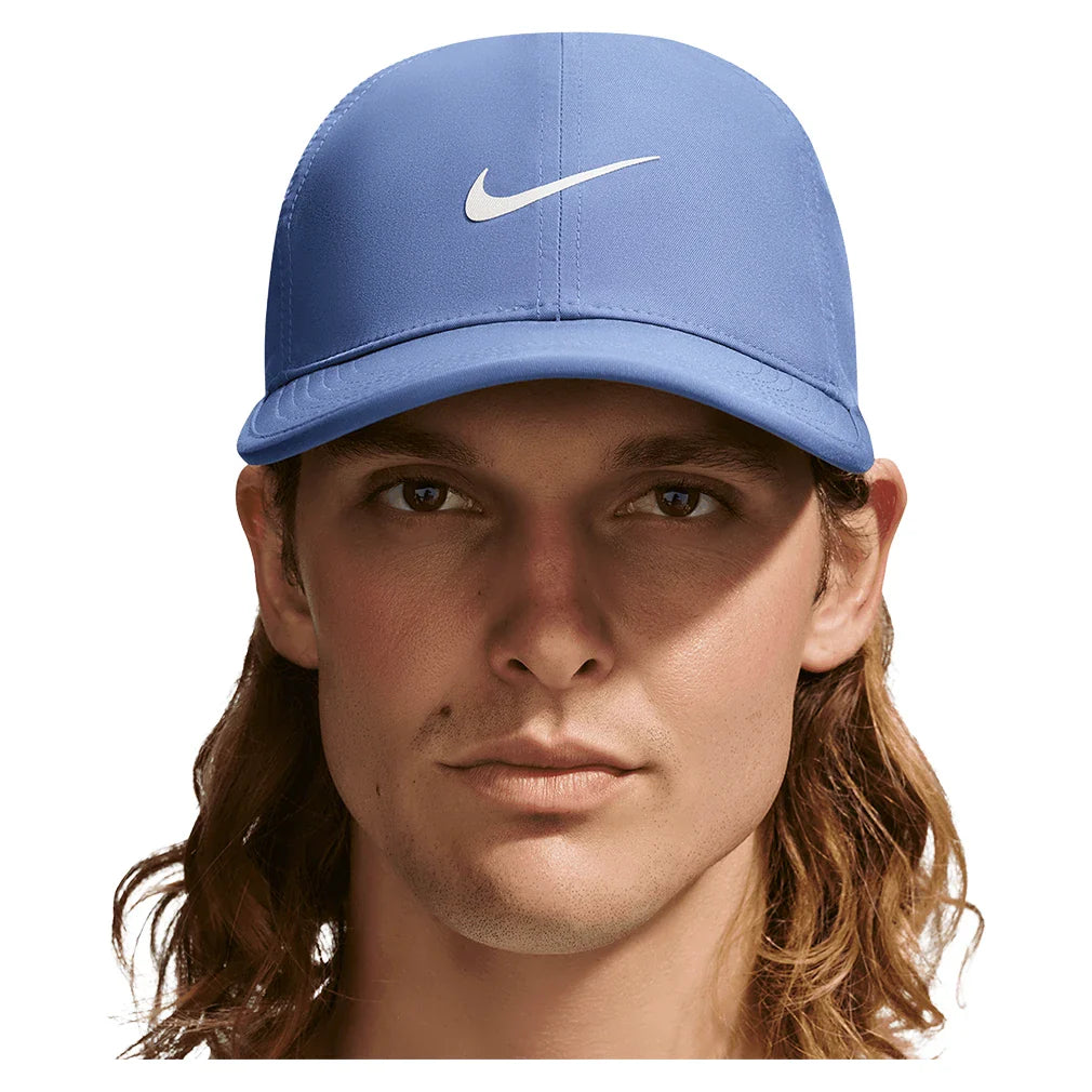 Unisex Dri-FIT Club Unstructured Featherlight Cap Indigo Storm and White