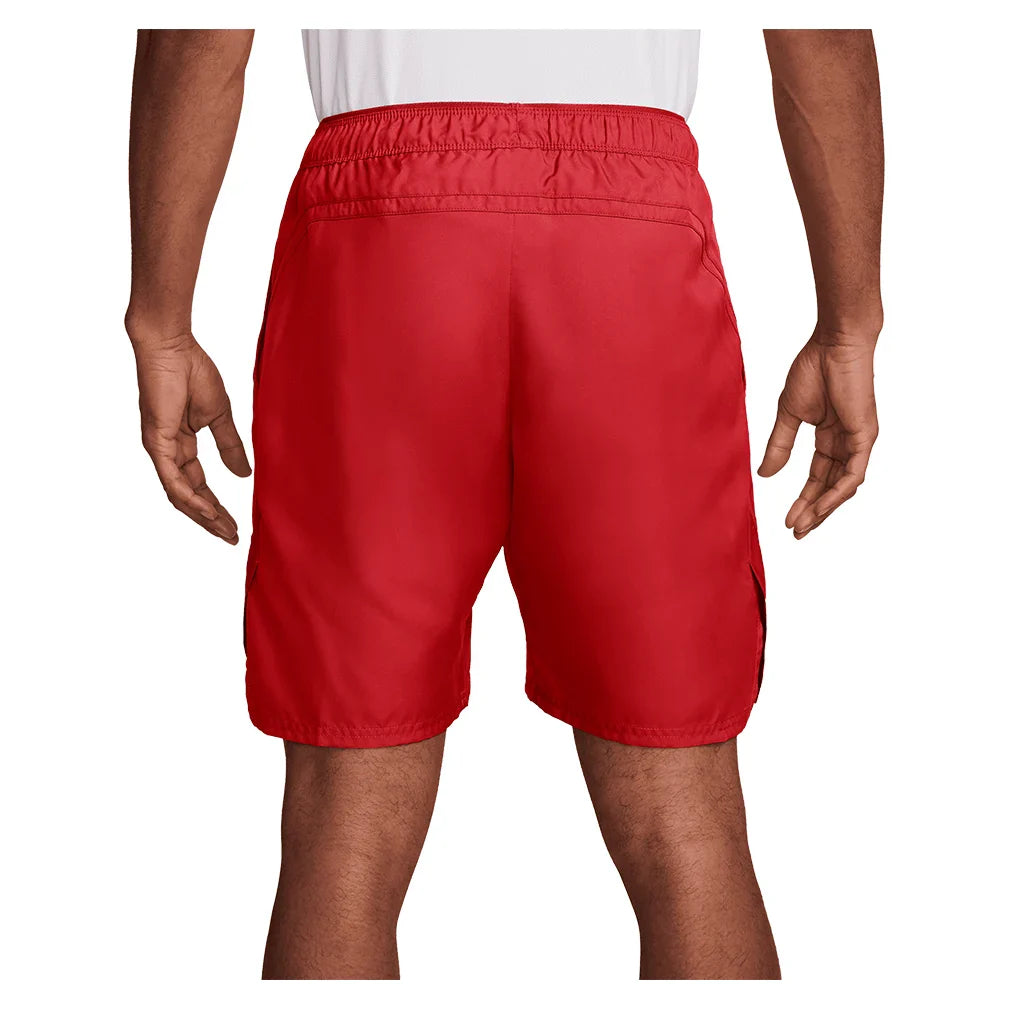 Men's Court Dri-FIT Victory 9 Inch Short University Red and White
