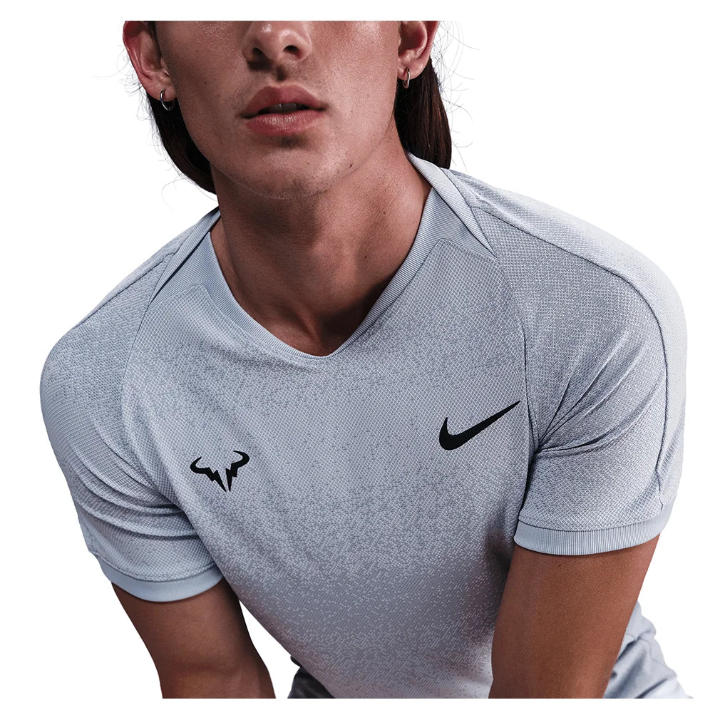 Men's Rafa Court Dri-FIT Advantage Top Ghost and World Indigo