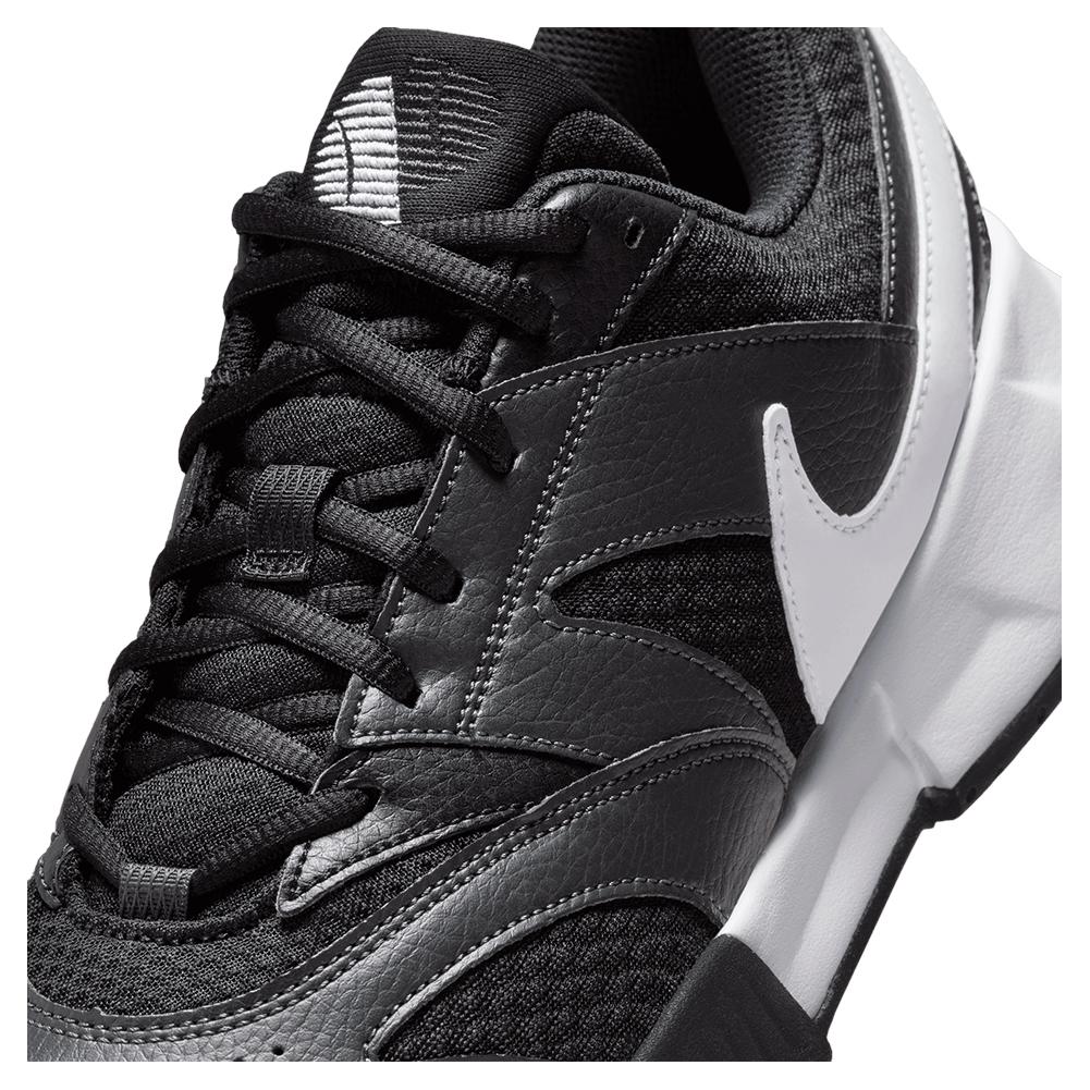 Juniors' Court Lite 4 Court Shoes Black and White