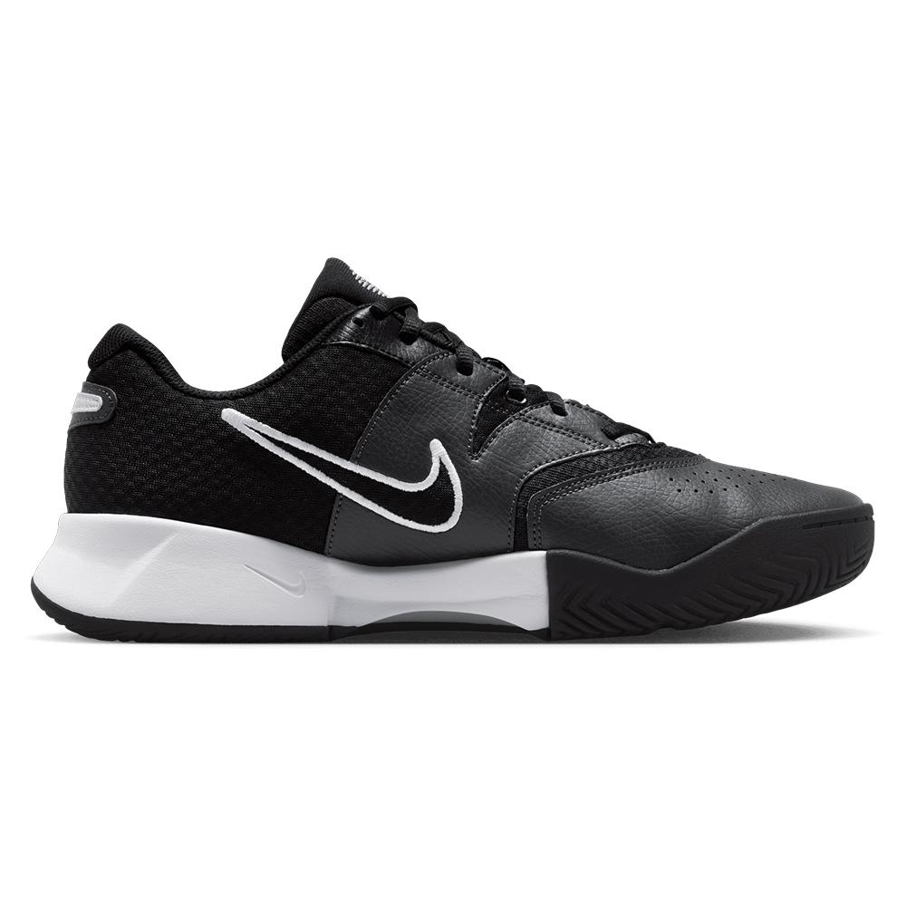 Juniors' Court Lite 4 Court Shoes Black and White