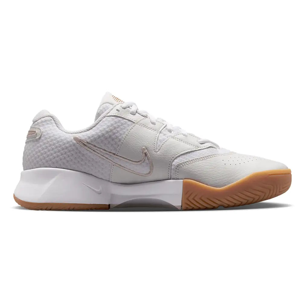 Men's Court Lite 4 Shoes White and Lt Orewood Brown