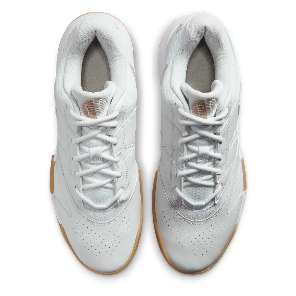 Men's Court Lite 4 Shoes White and Lt Orewood Brown