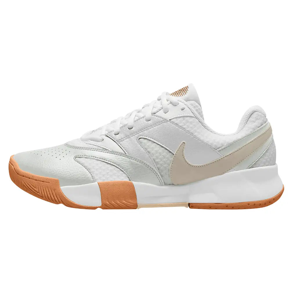 Men's Court Lite 4 Shoes White and Lt Orewood Brown