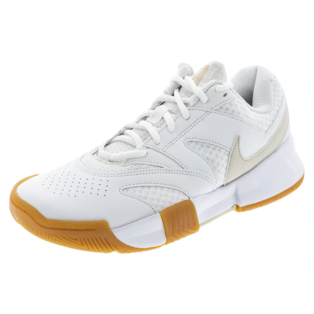 Men's Court Lite 4 Shoes White and Lt Orewood Brown