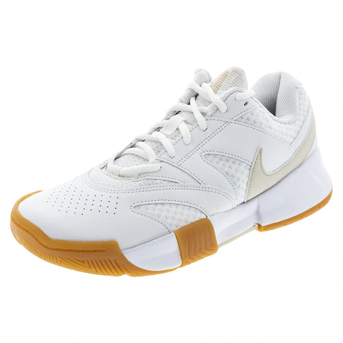 Men's Court Lite 4 Shoes White and Lt Orewood Brown