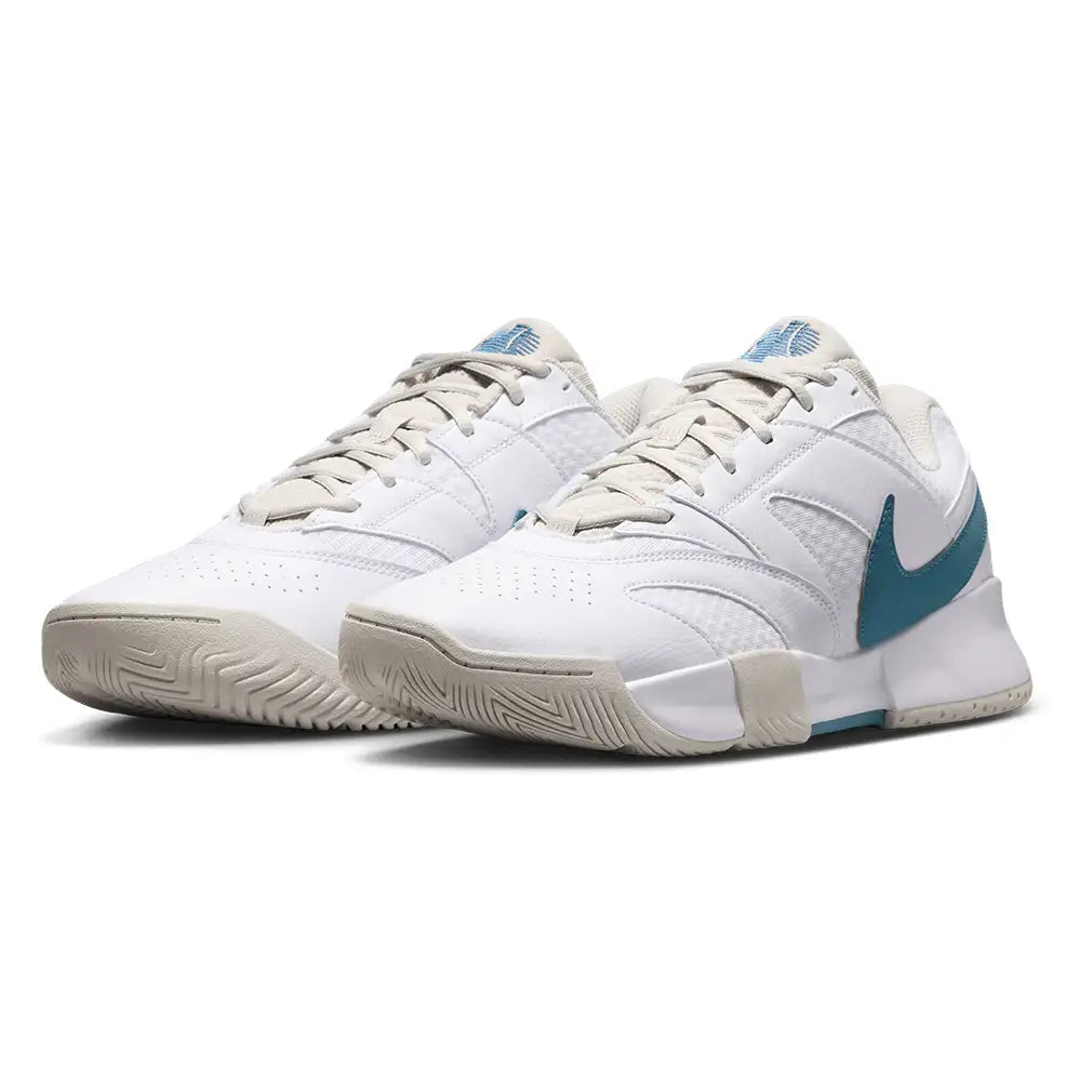 Men's Court Lite 4 Shoes White and Smokey Blue
