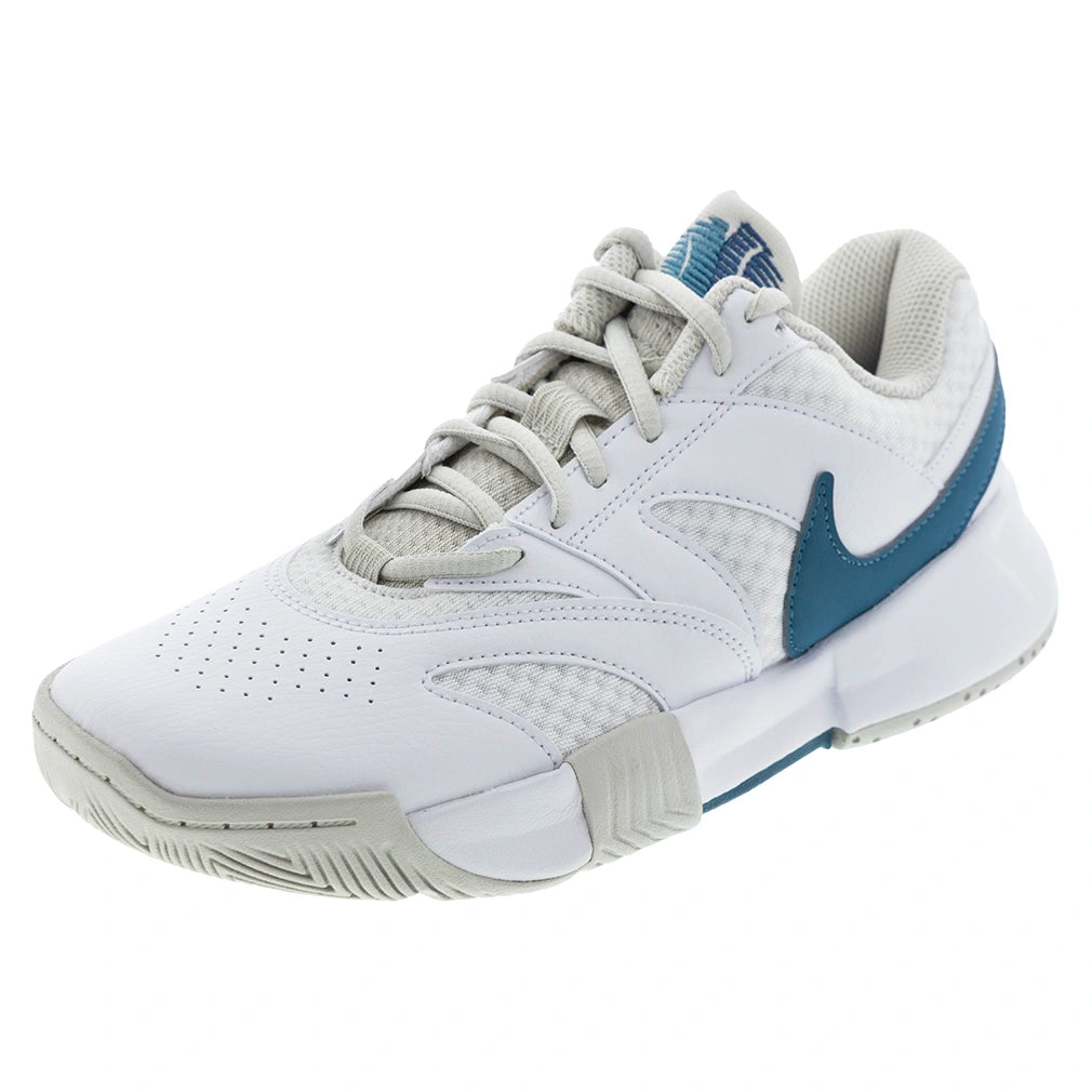 Men's Court Lite 4 Shoes White and Smokey Blue