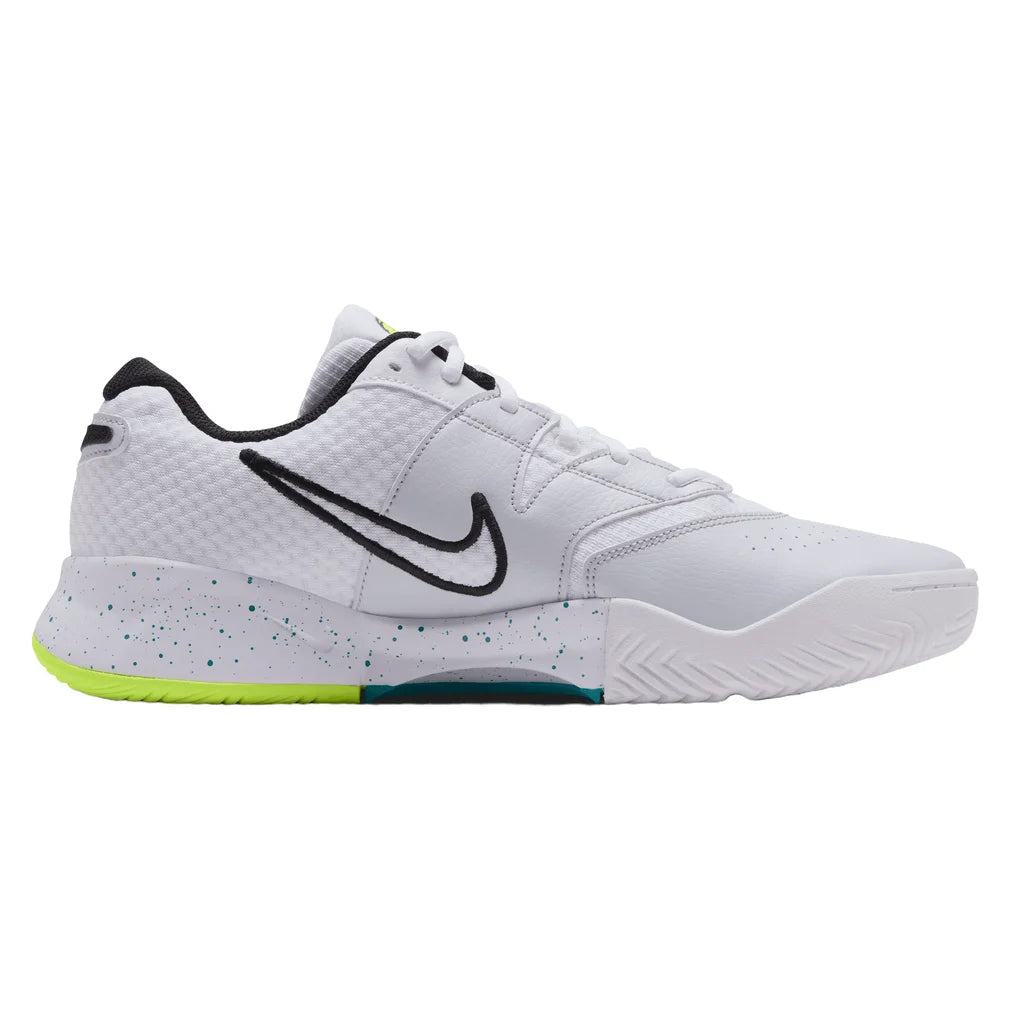 Men's Court Lite 4 Shoes White and Volt, Nike, Pickleball Express, FD6574-125H26-6