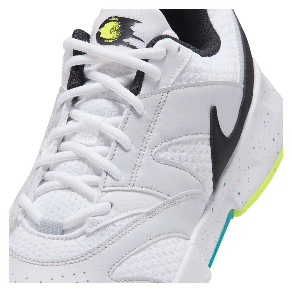 Men's Court Lite 4 Shoes White and Volt, Nike, Pickleball Express, FD6574-125H26-9