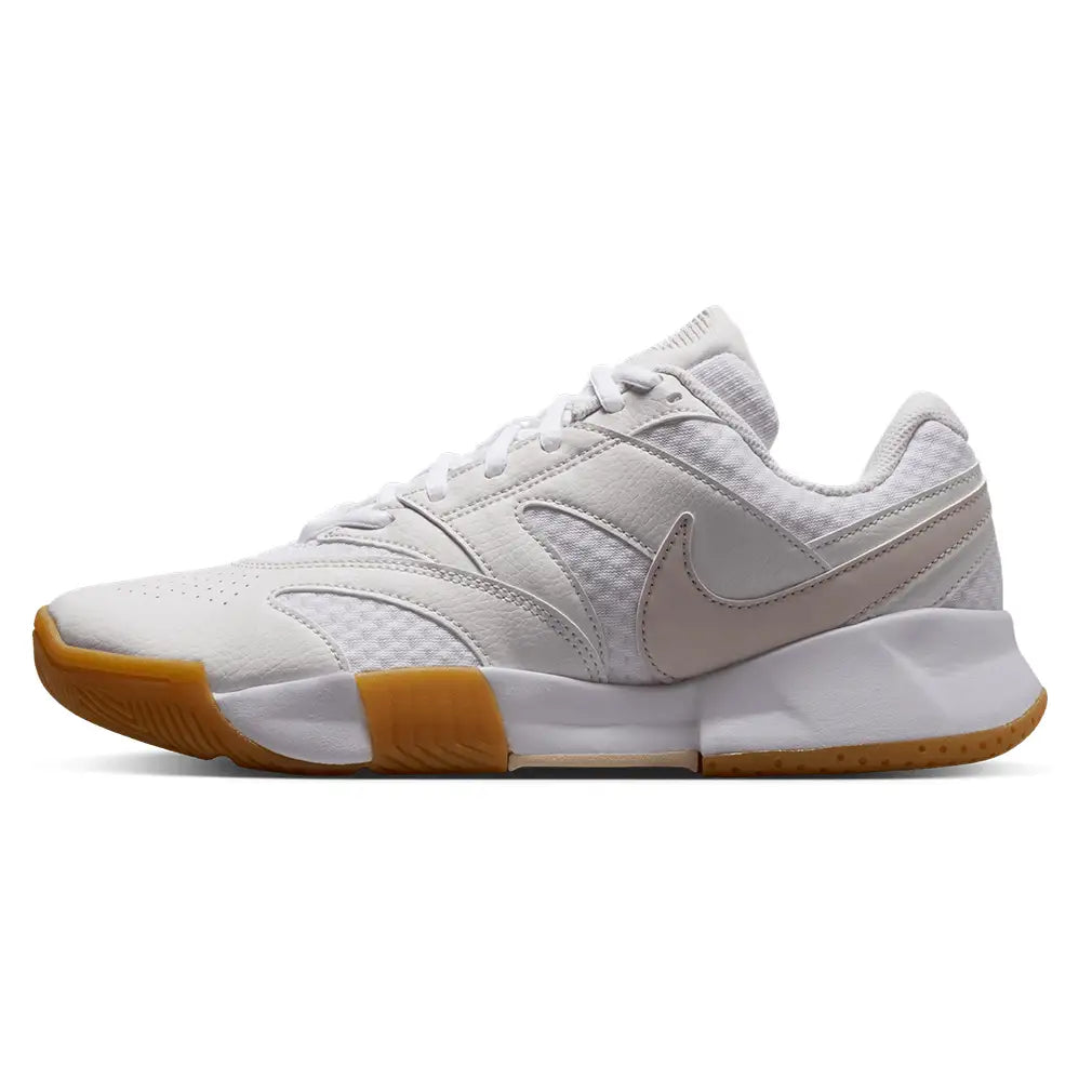 Women's Court Lite 4 Shoes White and Lt Orewood Brown