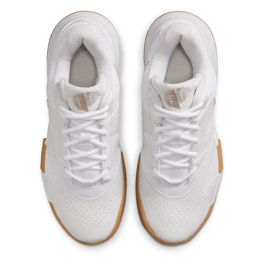 Women's Court Lite 4 Shoes White and Lt Orewood Brown