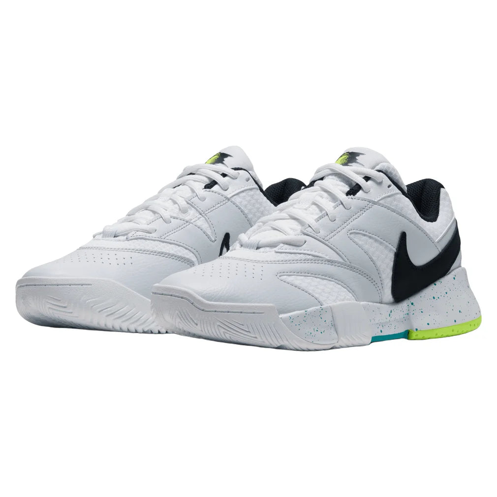 Women's Court Lite 4 Shoes White and Volt, Nike, White/Volt, Pickleball Express, FD6575-125H26-WHITE-VOLT-1