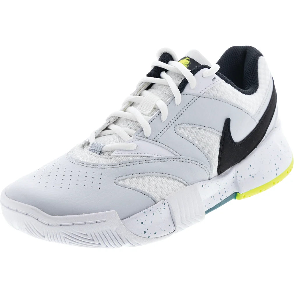 Women's Court Lite 4 Shoes White and Volt, Nike, White/Volt, Pickleball Express, FD6575-125H26-WHITE-VOLT-2