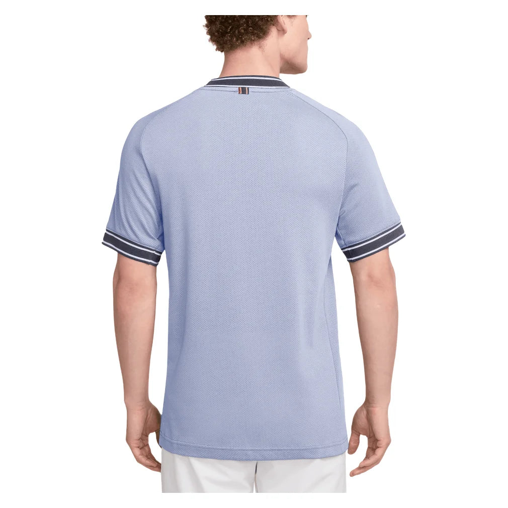 Men's Court Heritage Short Sleeve Top, Nike, Pickleball Express, FN0318-H26-1