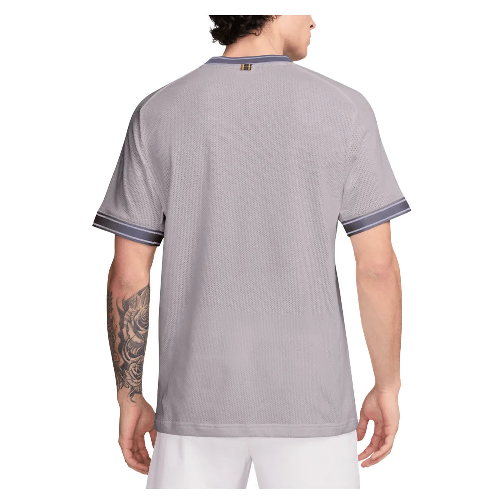 Men's Court Heritage Short Sleeve Top, Nike, Pickleball Express, FN0318-H26-2
