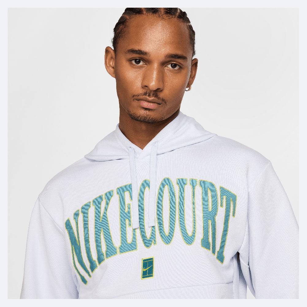 Men's Heritage Dri-FIT Fleece Hoodie Football Grey and Mineral Teal