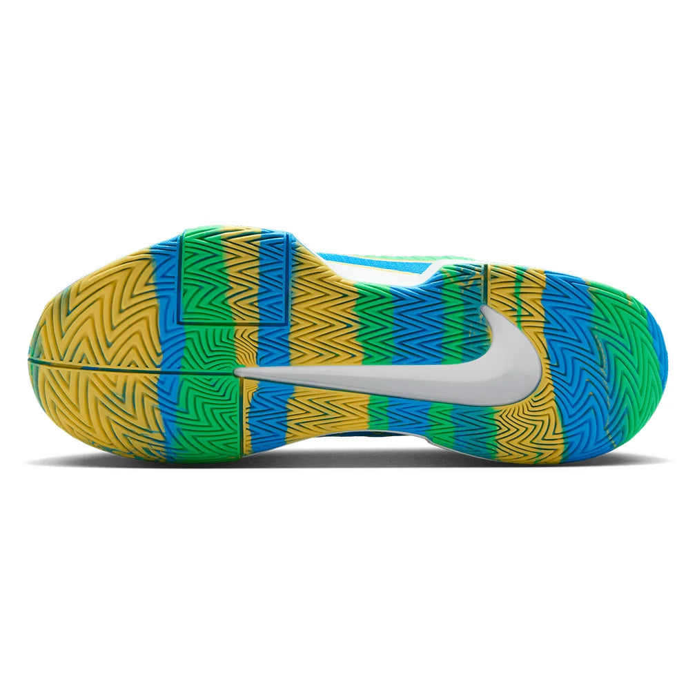 Men's Challenge GP Pro Pickleball Court Shoes Blue Hero and Green Shock